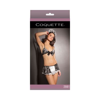 Bikini Top W Skirt Black white Os