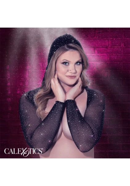 Radiance Plus Size Hooded Shoulder Shrug by CalExotics