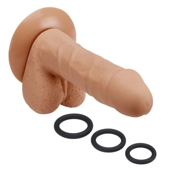 Cloud 9 Pro Sensual Premium Silicone 6 Inch Suction Cup Dildo - Caramel