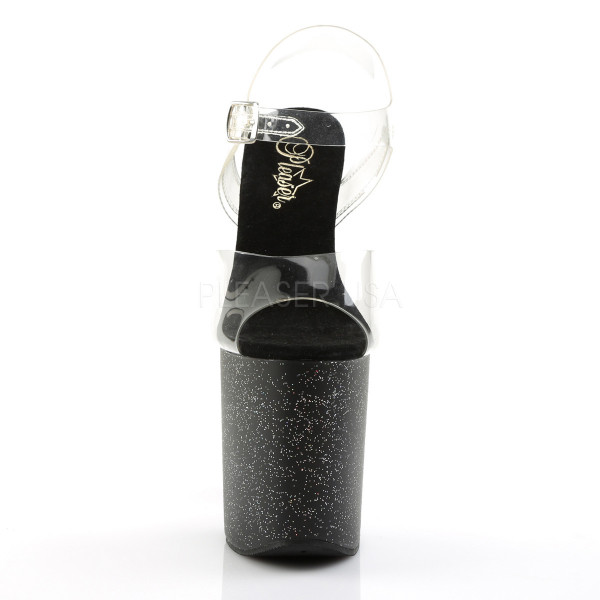 $8 inches Heel, 4 inches PF Ankle Strap Sandal w/Mini Glitters — image 6 of 8