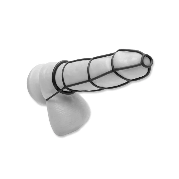 Fetish Fantasy Elite Cockcage And Ring Set Black
