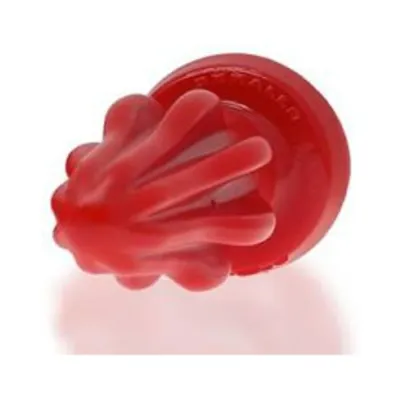 Oxballs Airhole 1 Finned Buttplug Silicone Small Red