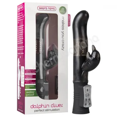 Dolphin Diver Black Vibrator