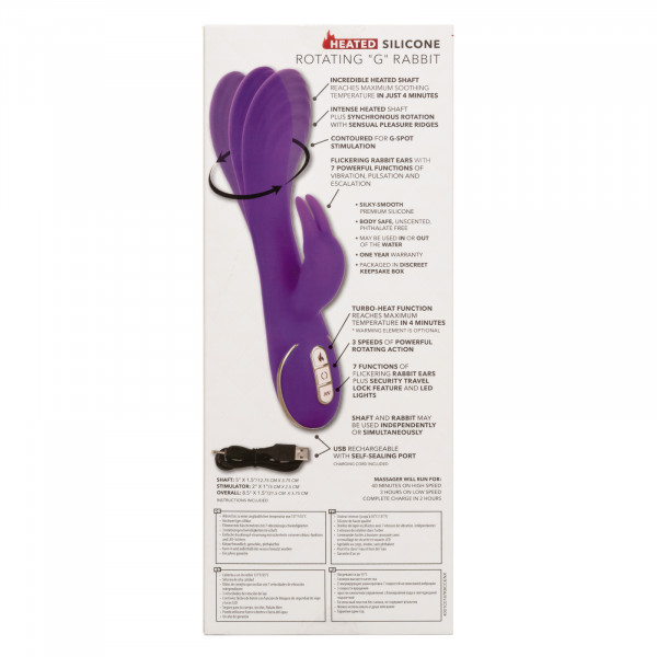 Jack Rabbit Heated Rotating G-spot Rabbit Vibrator