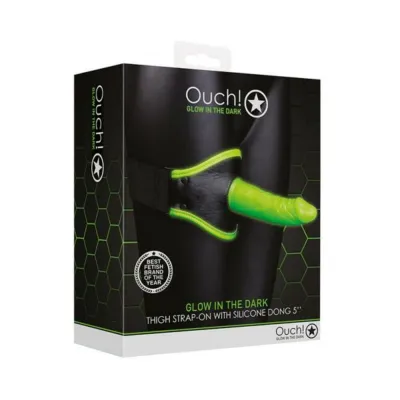 Ouch Glow Thigh Strap on Glow In The Dark Green