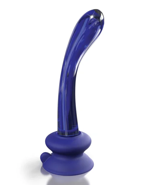 Icicles No. 89 Blue Glass Anal Dildo with Suction Cup by Pipedream Products