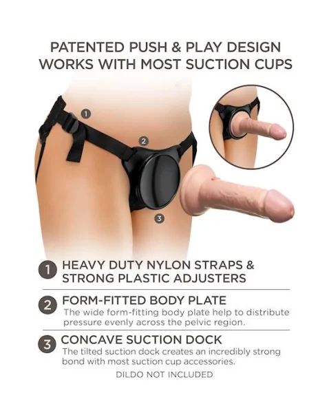 King Cock Elite Beginner's Body Dock Strap-on Harness