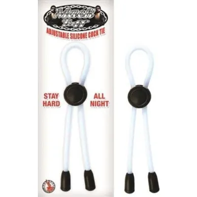 Mack Tuff Adjustable Silicone Cock Tie Clear
