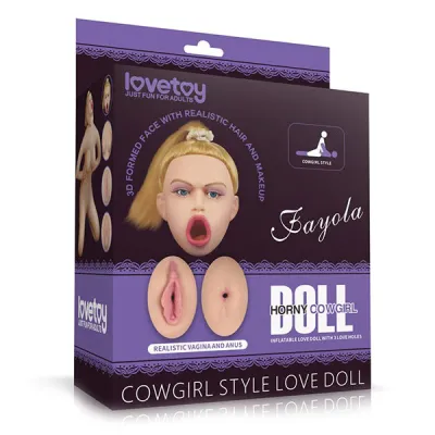 Lovetoy Fayola Blonde Cowgirl Style Inflatable Love Doll
