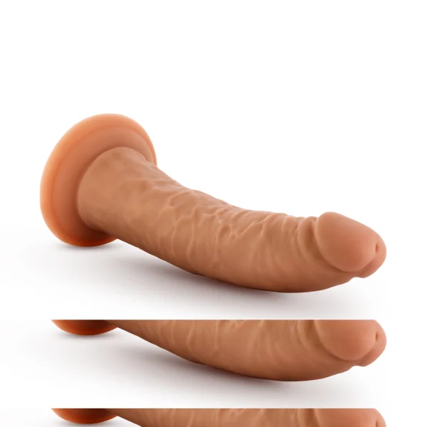 Dr. Skin Glide 7.5 Inch Self Lubricating Dildo -  Mocha -