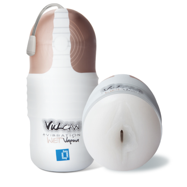 Wet Vagina + Vibration Stroker