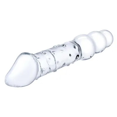 glas 12 Inch Double Ended Beaded Dildo