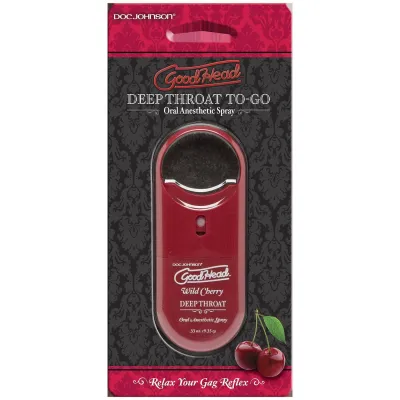 Goodhead to Go Deep Throat Spray Wild Cherry