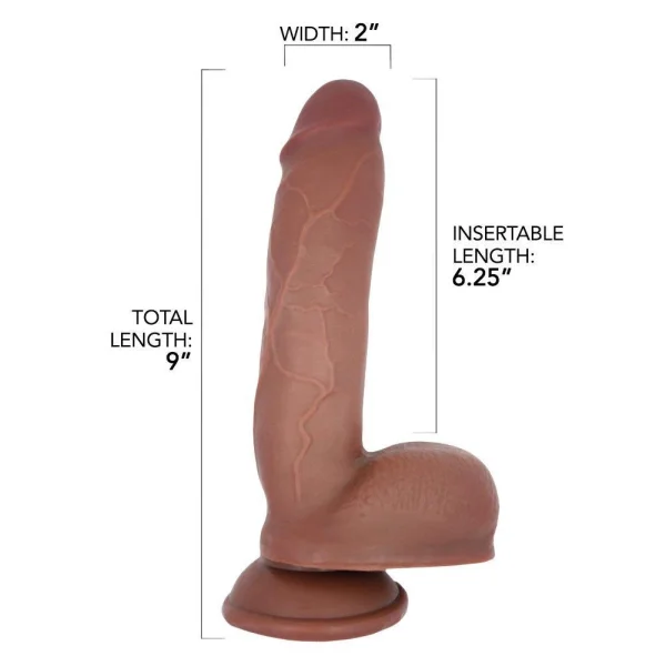 XL Thick Lifelike Cinnamon Pleasure Vibrating Dildo - #1 Seller!