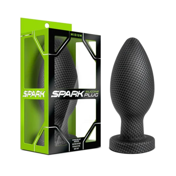 Spark - Silicone Plug - Medium - Carbon Fiber — image 9 of 13