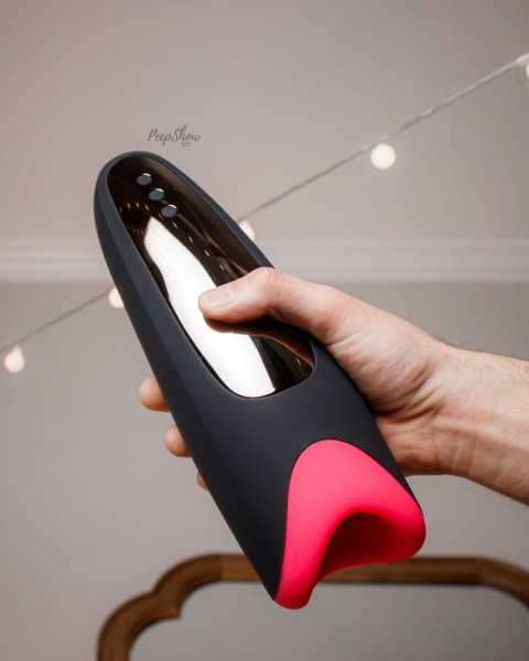 Maia Piper Vibrating Self-Heating Silicone Masturbation Sleeve with Suction