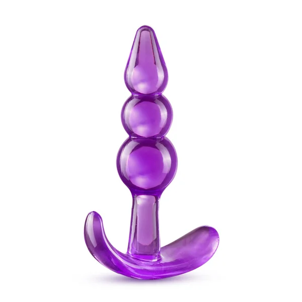 B Yours  Triple Bead Anal Plug Purple — image 24 of 25