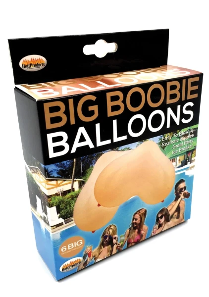 Boobie Balloons - 6 Ct