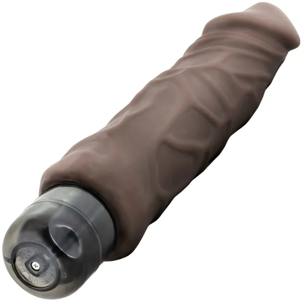 Au Naturel Wrecker Sensa Feel Dual Density Vibrating Dildo by Blush - Chocolate