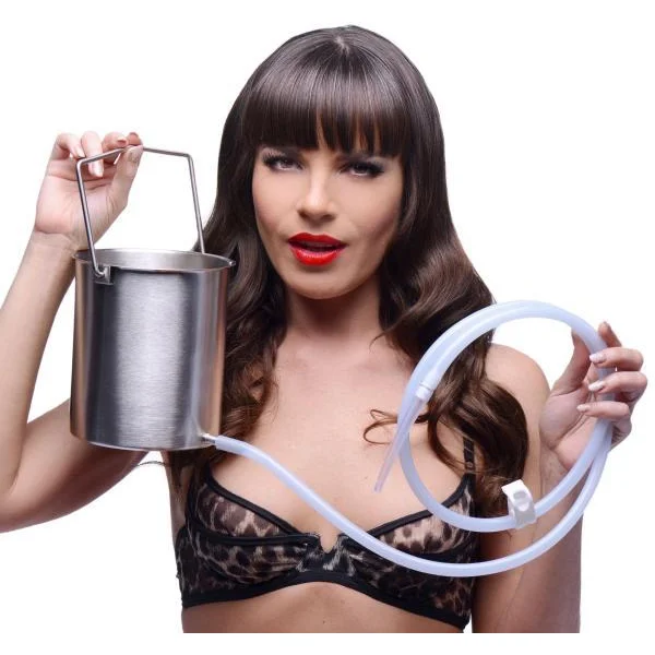 Premium Enema Bucket Kit With Silicone Hose