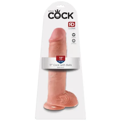 King Cock 11 Cock w Balls Flesh