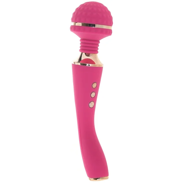 Sugar Pop Bliss Silicone Rechargeable Wand Style Vibrator - Pink