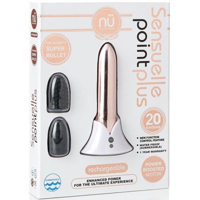 NU Sensuelle Point Plus 20 Function Bullet Rose Gold