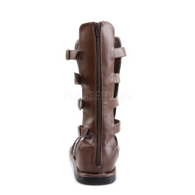 SPARTAN 105 4 Buckle Strap Calf High Gladiator Roman Sandal