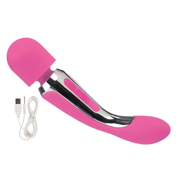 Embrace Body Wand Rechargeable Silicone Wand Style Vibrator - Pink