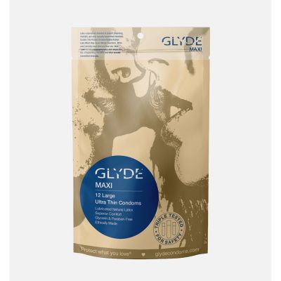 Glyde Maxi Large Condoms Fair Trade Vegan