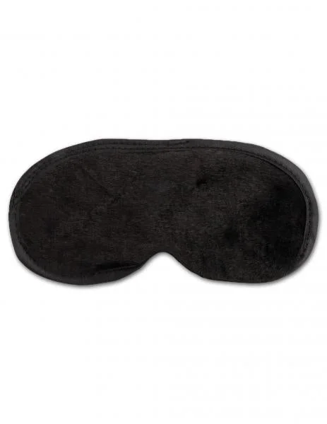 Fetish Fantasy Fur Lined Satin Love Mask Black — image 5 of 8