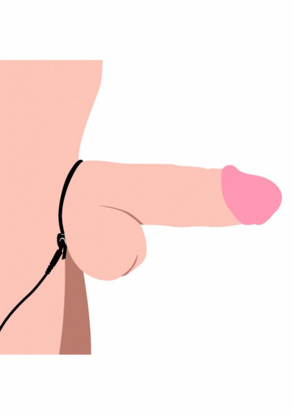 Jolted Cock & Ball Strap with Penis Stim - Black - Anal Electro Stimulation