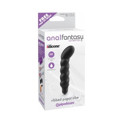 Anal Fantasy Ribbed P Spot Vibe Black
