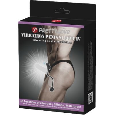 Vibrating Penis Sleeve IV Black