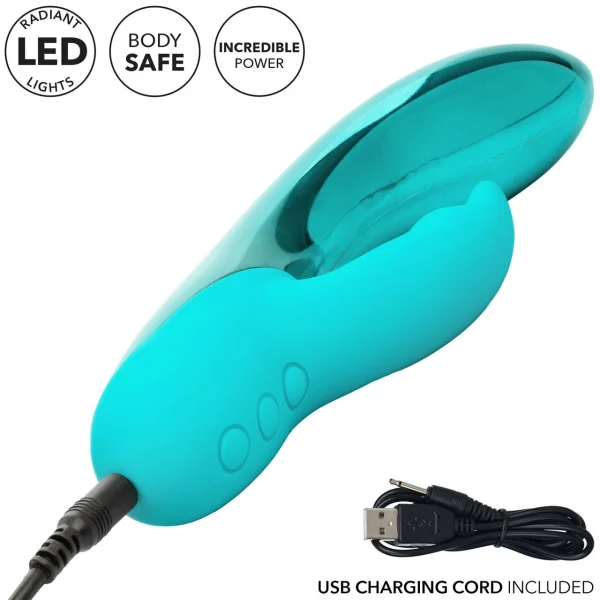 CalExotics DazzLED Brilliance Dual-Stimulating Vibe with Pulsing LED Lights