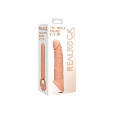 Realrock 8 inches Penis Extender With Rings