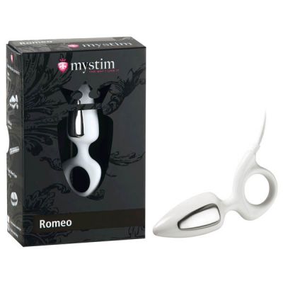 Mystim Romeo White Anal Vaginal Probe with E Stim