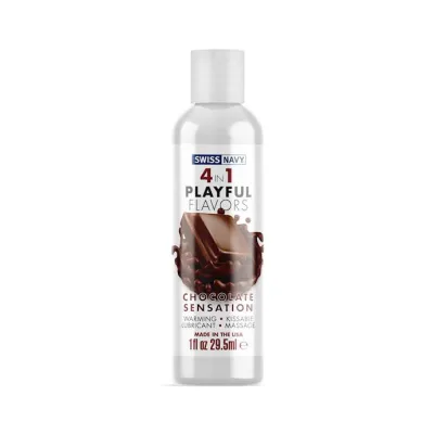 Swiss Navy 4 in 1 Playful Flavours Lubricant Chocolate Sensation 30ml 30ml