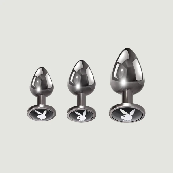 Playboy Pleasure Three-Ways Butt Plug Set