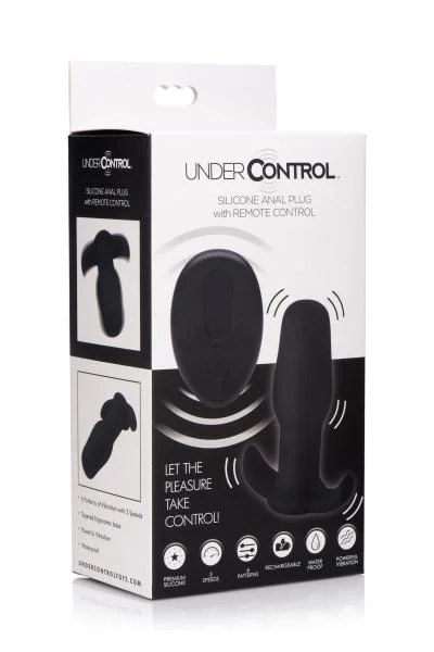 Under Control Anal Plug With Remote Control Black — image 7 of 8