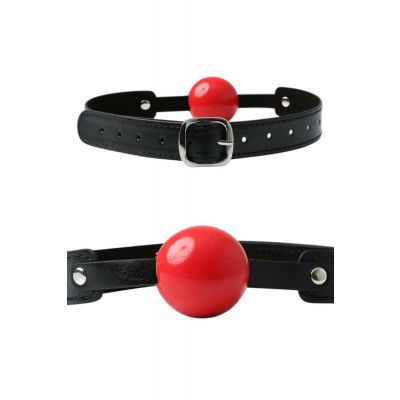 Sex Mischief Rubber 1 5 Ball Gag with Leather Look Strap