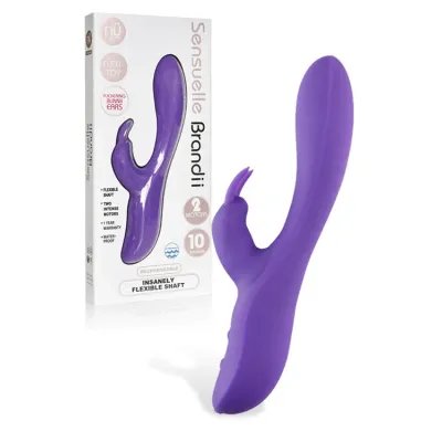 NU Sensuelle Rechargeable Brandii Dual Motored Rabbit Vibrator