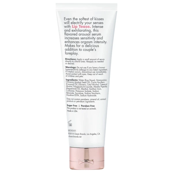 Lip Tease Kissable Stimulant Electric Mint 1 Fl Oz