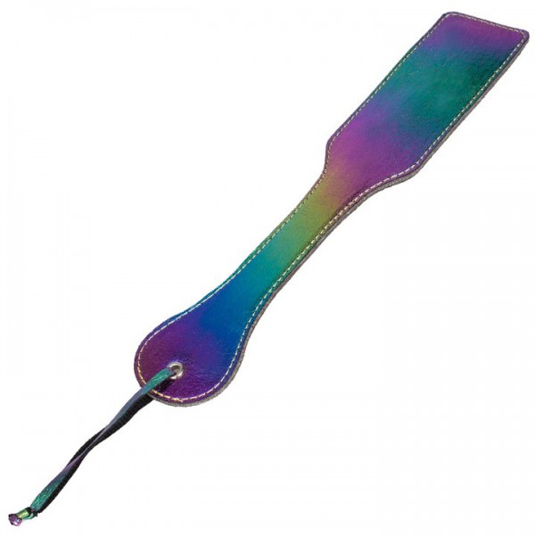 Bondara Shiny B!tch Holographic Faux Leather Paddle - 12.5 Inch