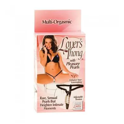 Lover s Thong with Pleasure Pearls