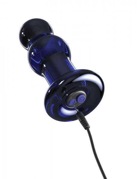 #83 Glass Vibrating Butt Plug