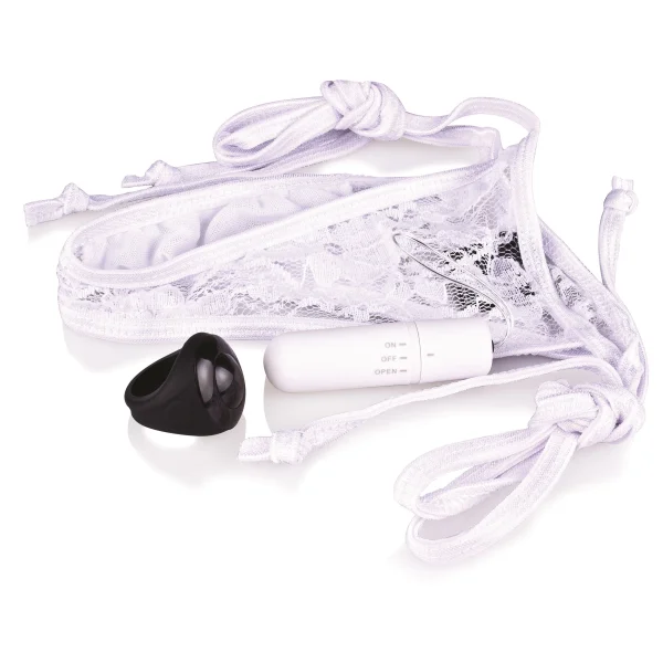 My Secret Screaming O Vibrating Panty Set - White - Each