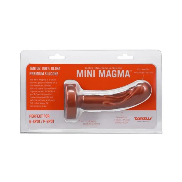 Realistic Dildos: Tantus Mini Magma 5 In. Fantasy Dildo Firm Copper