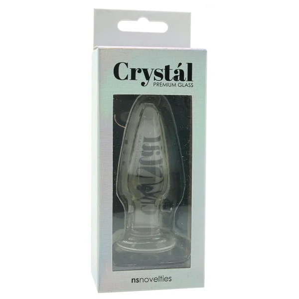 Crystal Glass Small Tapered Butt Plug by NS Novelties - Clear