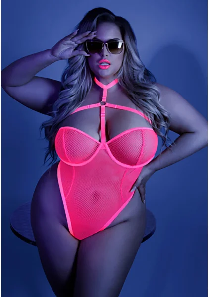 All Nighter Bodysuit with Open Back - Queen Size